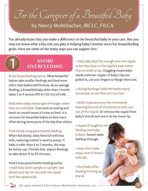 20 Free Breastfeeding Handouts Brochures Ideas Breastfeeding