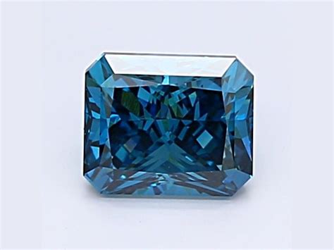 Ct Dark Blue Radiant Cut Lab Grown Diamond Vs Clarity Igi