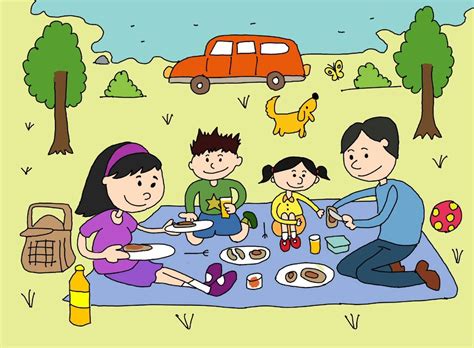 Picnic Drawing at GetDrawings | Free download