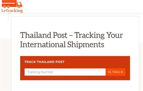 Thailand Post Tracking Letter Paper Financial Services Printed