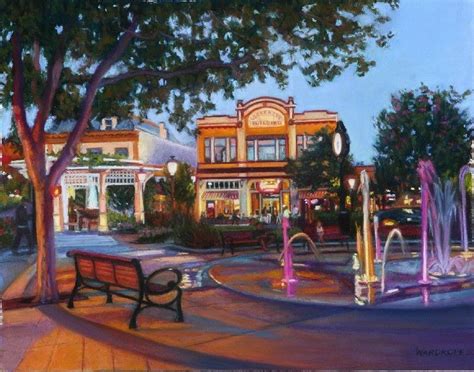 "LIvermore Downtown" pastel by Debbie Wardrope Steve Thomas, Livermore, Original Pastel, Bay ...