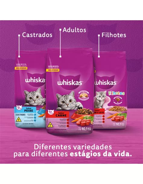 Whiskas Gatos Castrados Sabor Carne G