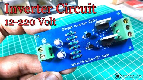 Simple Inverter Circuit Using Irfz44 Mosfets Diy Electronics Youtube