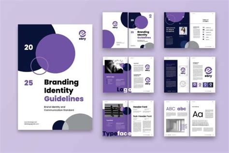 Purple Blue Simple Brand Guidelines Graphic By Uicreativenet Creative