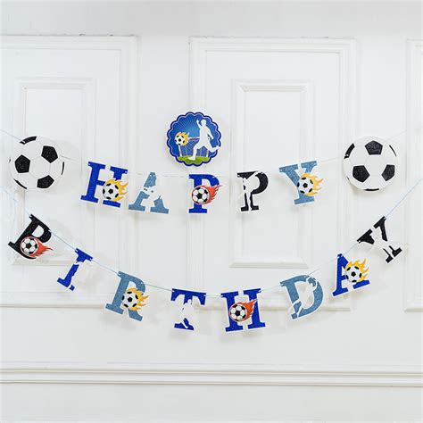 HAPPY BIRTHDAY FOOTBALL BANNER