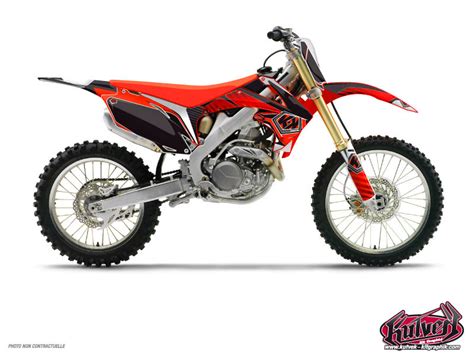 Honda 85 CR Dirt Bike Factory Graphic Kit Kutvek Kit Graphik