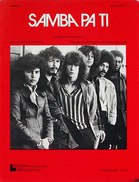 Samba Pa Ti Book By Santana 1970 At Wolfgangs