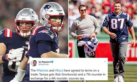 Rob Gronkowski Reunites With Ex Patriots Teammate Tom Brady In Tampa Bay