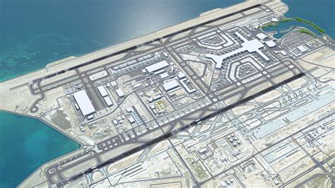 3D Model Doha Hamad Airport 12km VR AR Low Poly CGTrader