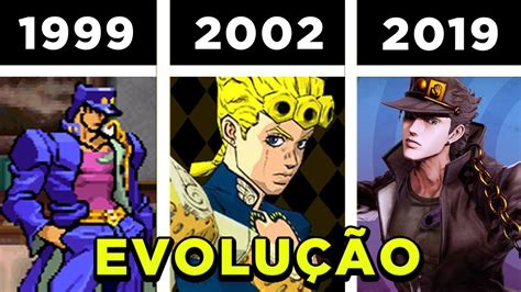 A Evolu O Dos Jogos De Jojo Jojo S Bizarre Adventure Games Youtube