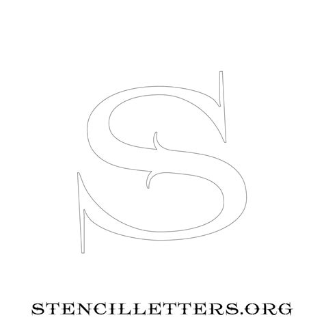 4 Inch Free Printable Individual 15 Elegant Uppercase Letter Stencils Stencil Letters Org