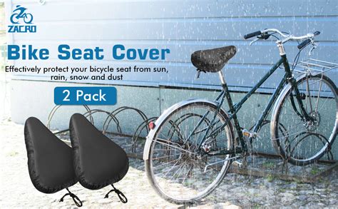 Zacro Bike Seat Cover Waterproof Bicycle Seat Cover 2 Pcs Bike Seat Rain Cover