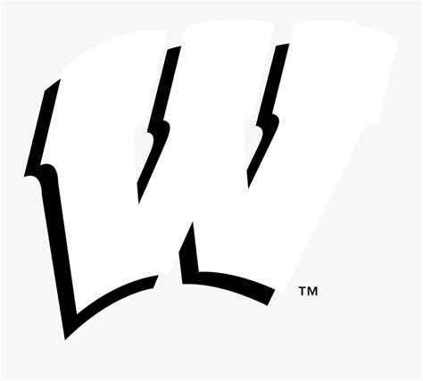 Wisconsin Badgers Logo Black And White - Logo Transparent Wisconsin ...