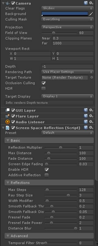 How To Use Screen Space Reflection Unity Engine Unity Discussions