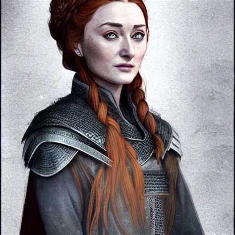 Krea Full Body Portrait Of Sansa Stark Detailed Exquisite At