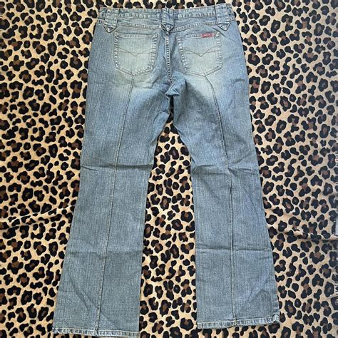 Vintage Zana Di Low Rise Denim Flares Depop