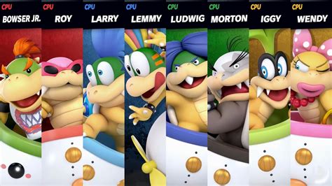 Super Smash Bros Ultimate Koopalings Team Battle Youtube