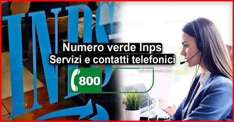 Numero Verde Inps Servizi E Contatti Telefonici Stranieri D Italia