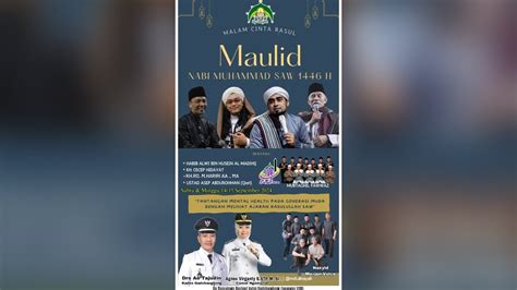 LIVE Acara Puncak Peringatan Maulid Nabi Muhammad ﷺ MDT AL INAYAH