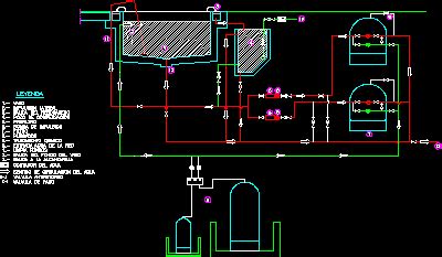 Esquema Depuracion De Piscinas En Autocad Librer A Cad