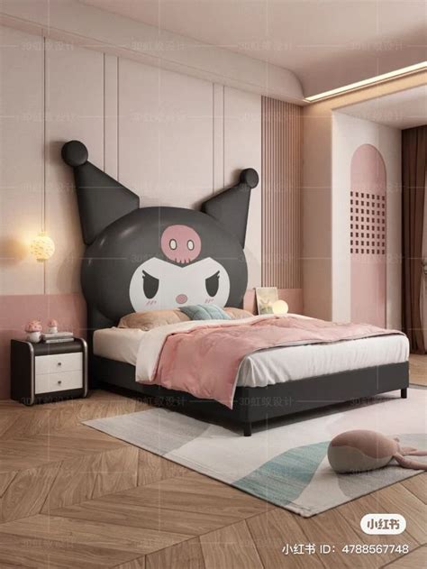 Kuromi Bedroom In 2023 Hello Kitty Bedroom Cute Bedroom Decor