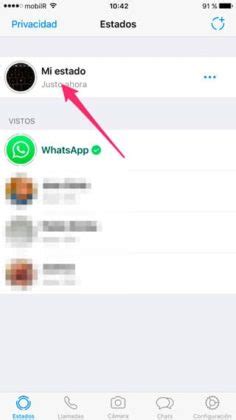 Cómo utilizar los nuevos estados de WhatsApp publicar y eliminar