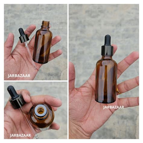 50 Ml Amber Glass Dropper Bottles Jarbazaar