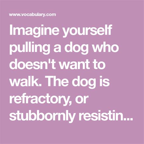 Refractory - Definition, Meaning & Synonyms