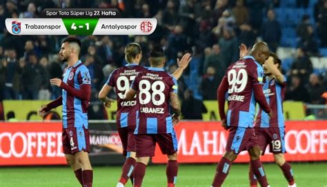 Trabzonspor Antalyaspor Ma Zeti Ve Golleri Zle