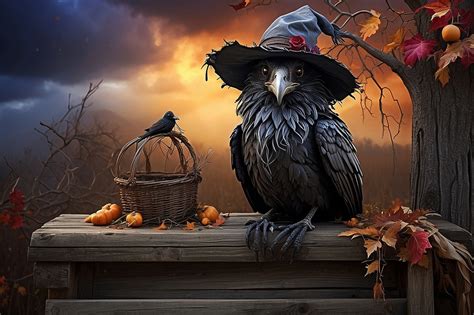 ai generated bird crow royalty  stock illustration