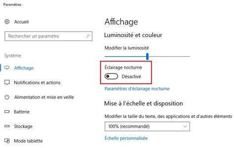 Windows 10 comment régler la luminosité de l écran