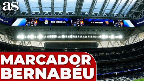 Así es el VÍDEOMARCADOR REAL MADRID del NUEVO SANTIAGO BERNABÉU YouTube