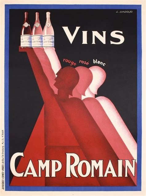 Original S S French Art Deco Wine Poster Vintage French Posters