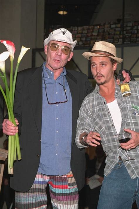 Hunter Thompson And Johnny Depp Beautiful Men Beautiful People Beautiful Things Johnny Depp