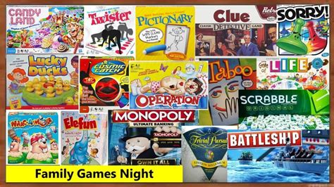 Printable Games For Family Night