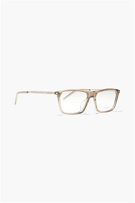 Saint Laurent Square Frame Acetate Optical Glasses The Outnet