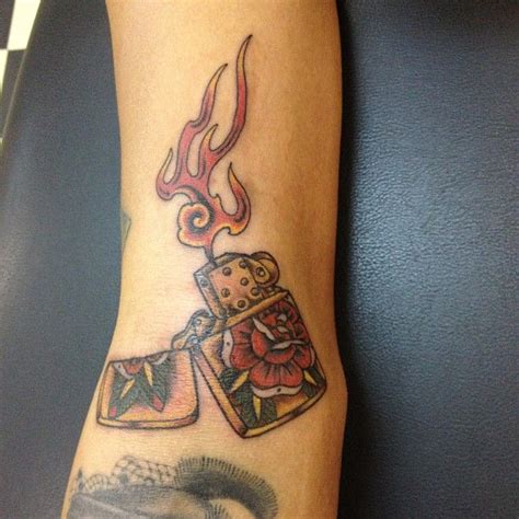 Zippo Lighter Tattoo Art By Instagram User David Ryf Sparrow Tattoo