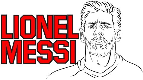 Lionel Messi Drawing Cartoon