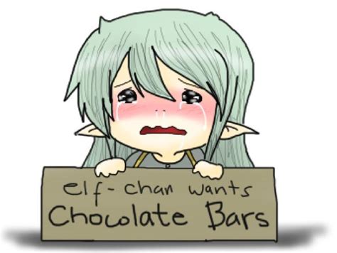 My Elf Chan Wants Some Chocolate Bars By Snifer25 On Deviantart