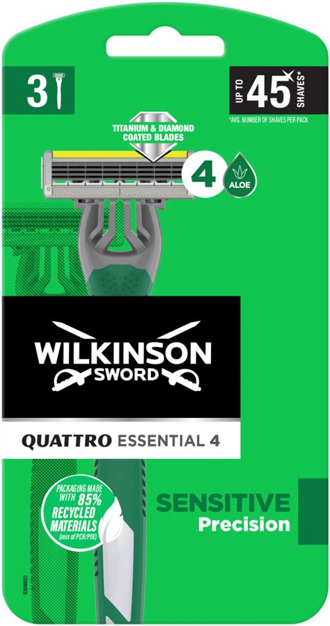 Wilkinson Sword Maszynki Do Golenia Quattro Titanium Sensitive Szt