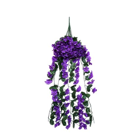 Cinvoph Fake Vines Plant Artificial Hanging Flowers Plants Wall Faux