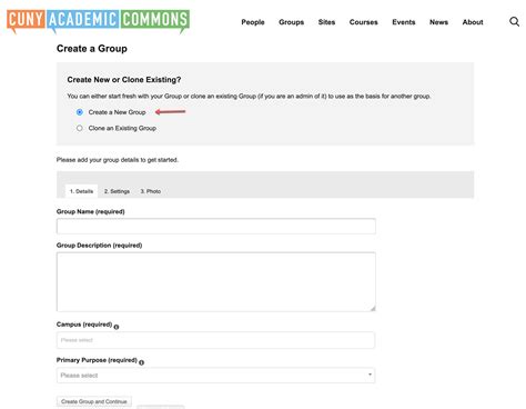 how to creat a group