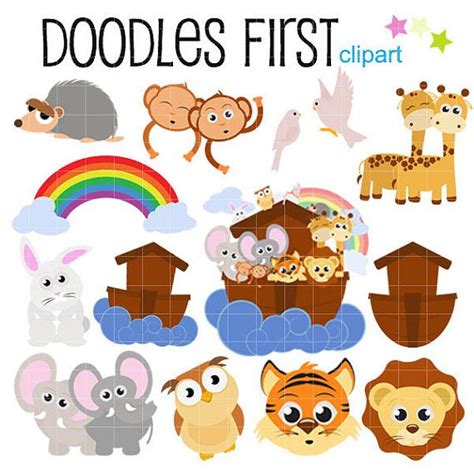 Noah S Ark Digital Clip Art For Scrapbooking Cricut Cut Files