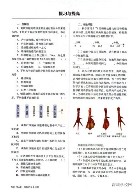 《第6章 小结》2019年审定人教版高中生物必修一中学课本网