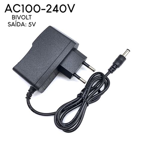 Fonte Alimenta O V A Plug P Mm Bivolt Para Tv Box X