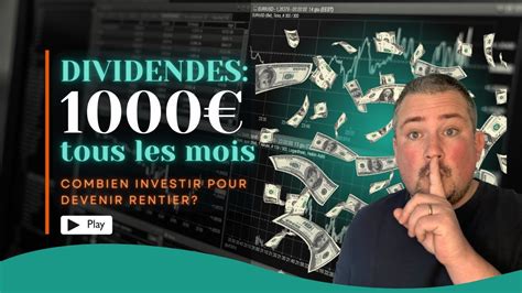 Gagner 1000 Par Mois En Dividendes YouTube