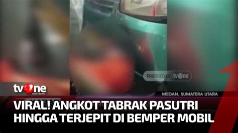 Angkot Di Medan Kembali Berulah Kini Tabrak Suami Istri Di Jalan