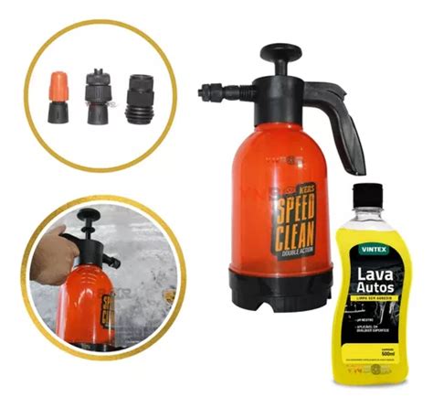 Pulverizador 3em1 Speed Clean Shampoo Concentrado Moto Frete grátis