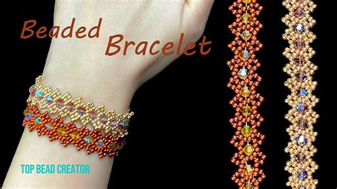 Simple Seed Beads Bicone Bracelet Jewerly Tutorial Youtube