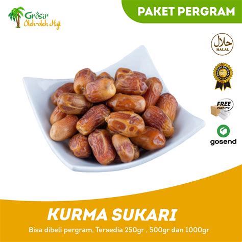 Jual Kurma Sukkari Premium Untuk Suplemen Kesehatan Oleh Oleh Haji Dan